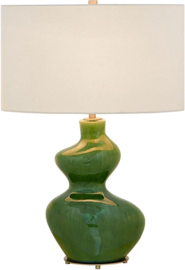 Uttermost® Esall Dark Green Table Lamp-4