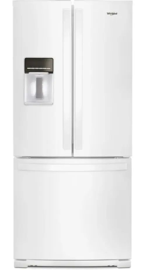 Whirlpool® 30" 19.7 Cu. Ft. White French Door Refrigerator-0