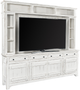 aspenhome® Reeds Farm Weathered White 97" Console and Hutch-0