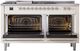 Ilve® Nostalgie II Series 60" Antique White Pro Style Dual Fuel Range-1