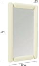 TOV Furniture Cozzi Cream Wall Mirror-2
