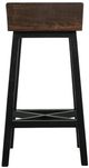 International Furniture Direct Pueblo Black/Brown 30" Bar Stool-4