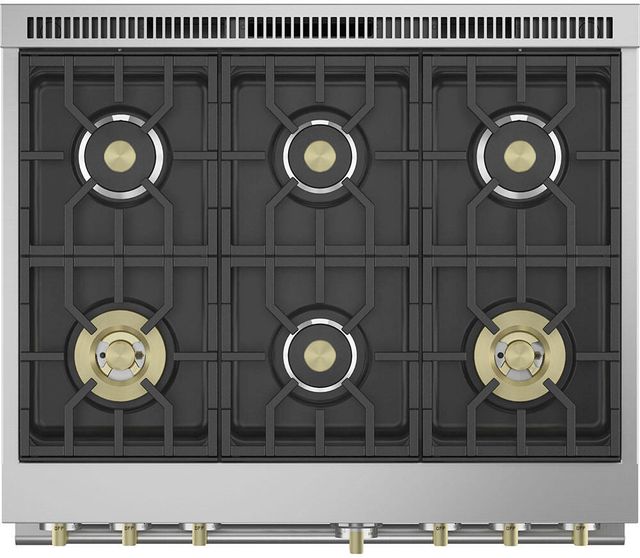 Monogram® Statement Collection 36" Stainless Steel Pro Style Gas Range-3