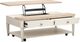 Magnussen Home® Echo Isles Driftwood/Sea Pearl Lift Top Storage Cocktail Table with Casters-2