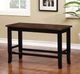 Furniture of America® Dover II Cherry Counter Height Bench with Black Base-2