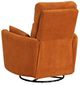 Homelegance® Desso Orange Swivel Glider Manual Reclining Chair-4