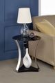 ACME Furniture Geiger Black End Table with Chrome Base-1