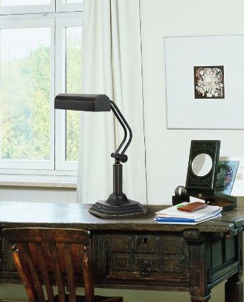 Cal® Lighting & Accessories Dark Bronze Desk Lamp-1
