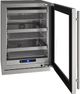 U-Line® 5 Class 24" Stainless Steel Reversible Hinge Undercounter Refrigerator-1