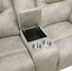 Homelegance® Gainesville Pewter Double Manual Reclining Loveseat with Center Console-5