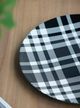 A & B Home 2-Piece Beige/Black Round Charger Plate Set-3