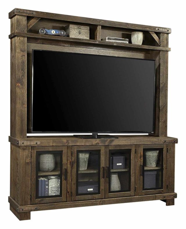 aspenhome® Sawyer Brindle 78" Console with Hutch-0