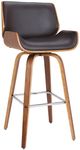 Armen Living Tyler 2-Piece Brown/Walnut Counter Stool Set-0