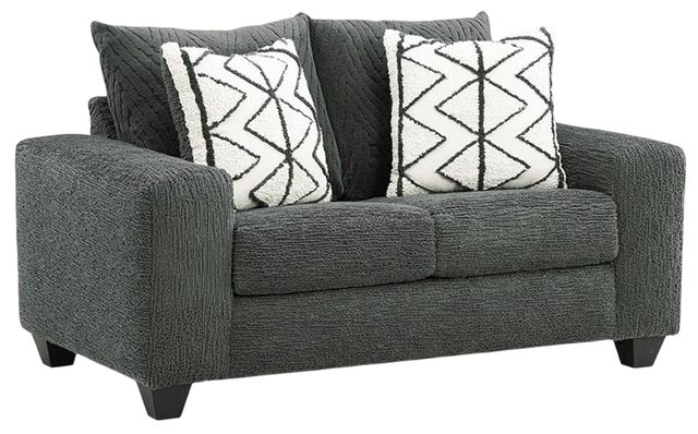 Albany Industries Haven Gunmetal Loveseat-0