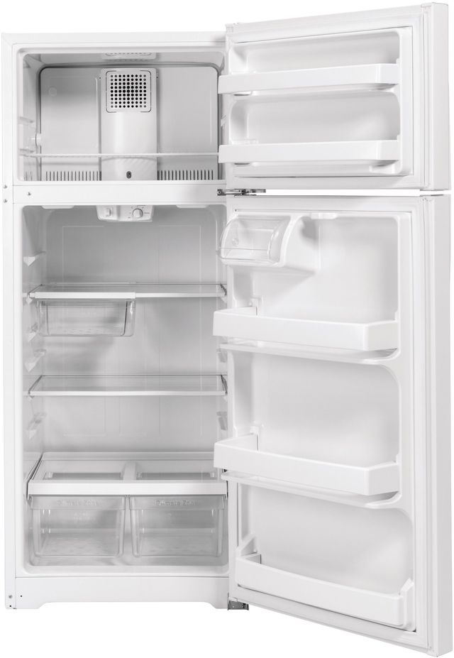 GE® 28" 17.5 Cu. Ft. White Top Freezer Refrigerator-2