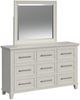 Elements International Canterbury Ivory Dresser and Mirror-0
