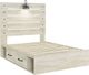 Signature Design by Ashley® Cambeck 2-Piece Whitewash Full Panel Bed Set-1