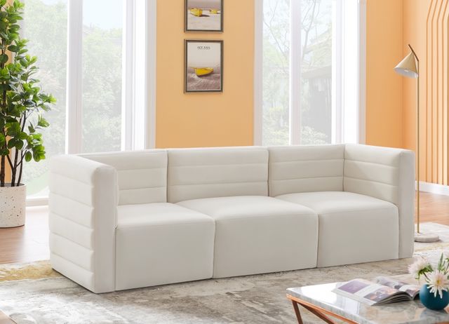 Meridian Furniture Quincy 3-Piece Cream Modular Sectional Sofa-2