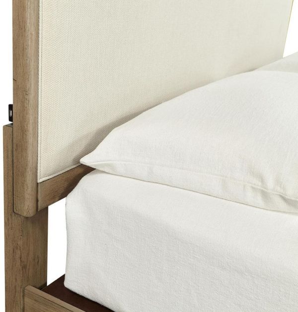 aspenhome® Provence Patine Youth Full Upholstered Panel Bed-2
