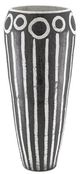 Currey & Company Cairo Textured Black/White Urn-0