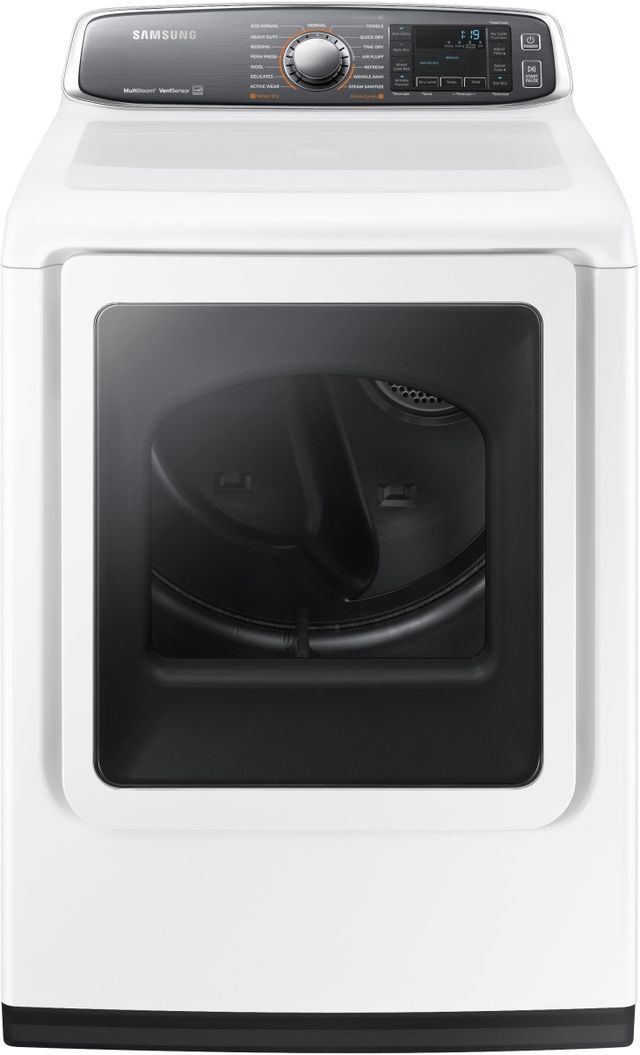 Samsung 7.4 Cu. Ft. White Front Load Gas Dryer-0