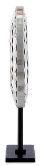 Currey & Company Rondelle Black/Pearl Large Disc-1