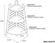 Linon Bracken Natural Bamboo Corner Shelf-2