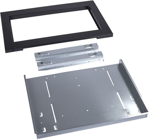 Whirlpool® 30" PrintShield™ Black Stainless Steel Built In Microwave Trim Kit-1
