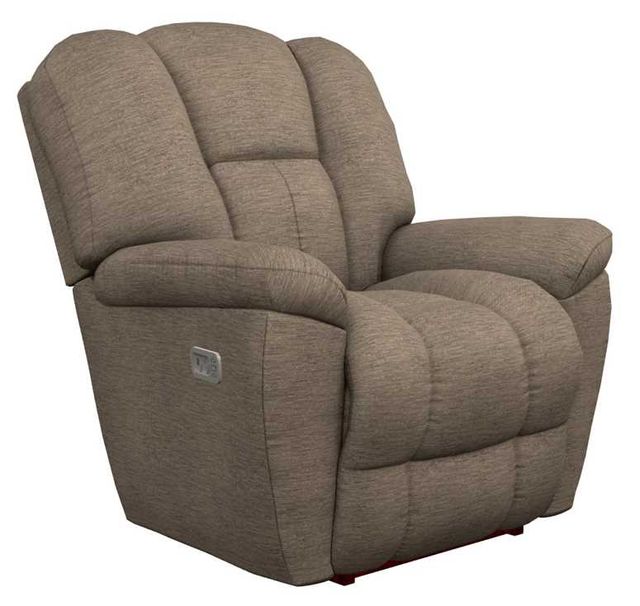 La-Z-Boy® Maverick Brownstone Power Rocking Recliner with Headrest and Lumbar-0