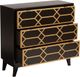 Olliix by Madison Park Black/Gold Maria Gold Lattice Accent Chest-2