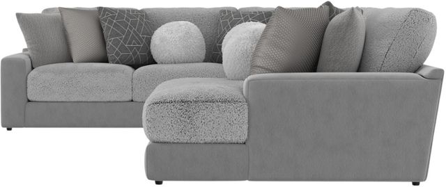 Jackson Furniture Canyon 4-Piece Gray/Platinum/Zinc Right-Arm Facing Sectional-3
