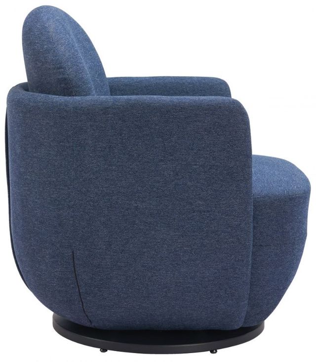 Zuo® Modern Bant Blue Swivel Accent Chair-2