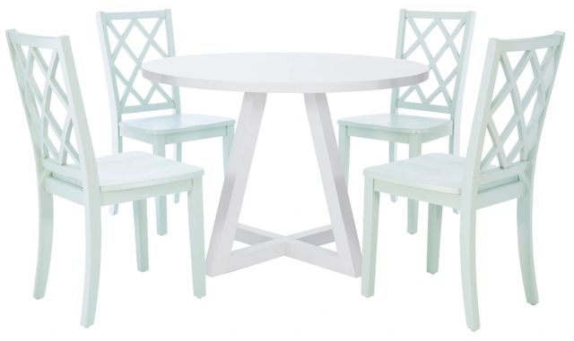 Powell® Maui 5-Piece Mint/White Dining Set-0