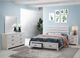 Coaster® Brantford 4-Piece Coastal White King Storage Bedroom Set-1