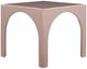 TOV Furniture Tomlin 3-Piece Light Pink Game Table and Two Ottomans Set-3