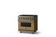 Viking® 5 Series 36" Golden Hour Pro Style Dual Fuel (NG) Range with Polished Chrome Trim-2