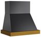 Kucht Professional 48" Titanium Stainless Steel Wall Mounted Range Hood with Gold Accents-0