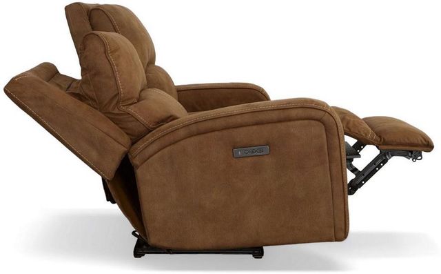Flexsteel® Nirvana Saddle Power Reclining Loveseat with Power Headrests-4
