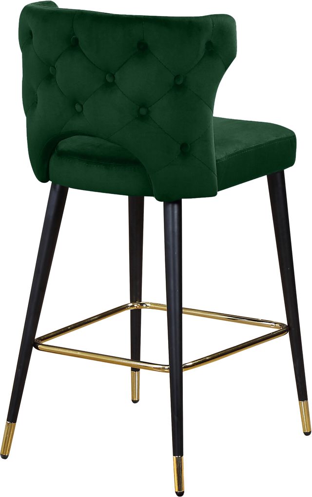 Meridian Furniture Kelly Green Velvet Counter Stool-1