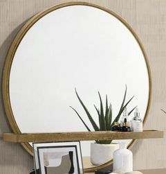Coaster® Arini Sand Wash Round Vanity Wall Mirror