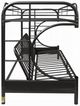 ACME Furniture Eclipse Black Twin XL Over Queen Futon Youth Bunk Bed-4