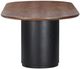 TOV Furniture Marlow Brown Oval Dining Table with Black Base-4