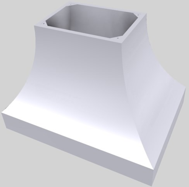 Vent-A-Hood® Designer Series 42" White Island Range Hood-3