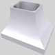 Vent-A-Hood® Designer Series 42" White Island Range Hood-3