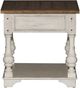 Liberty Furniture Morgan Creek 3-Piece Antique White/Wirebrushed Tobacco Optional Living Room Table Set-4