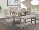 Crown Mark Fulton Beige Counter Height Dining Table-1