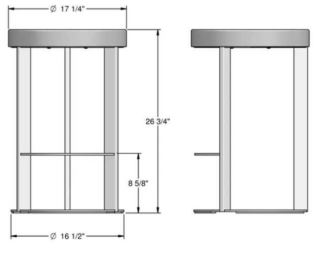 Amisco Customizable Allegro Counter Stool-1