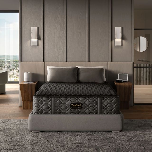 Luxury soft mattress in a modern bedroom