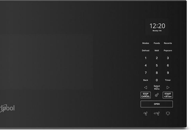 Four à micro-ondes à hotte intégrée de 30 po Whirlpool® de 1.1 pi³ - Noir-5