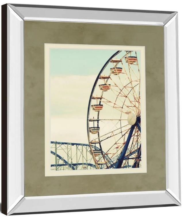 Classy Art Retro Ferris by Gail Peck Mirror Framed Wall Art-1